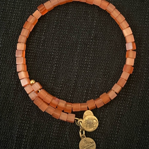 Alex & Ani orange gold neutral set beaded  summer - Picture 6 of 6